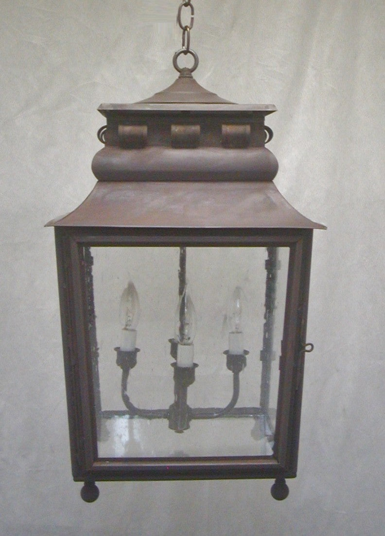 Genie House 32523DCSS Four Light Pendant, Dark Copper