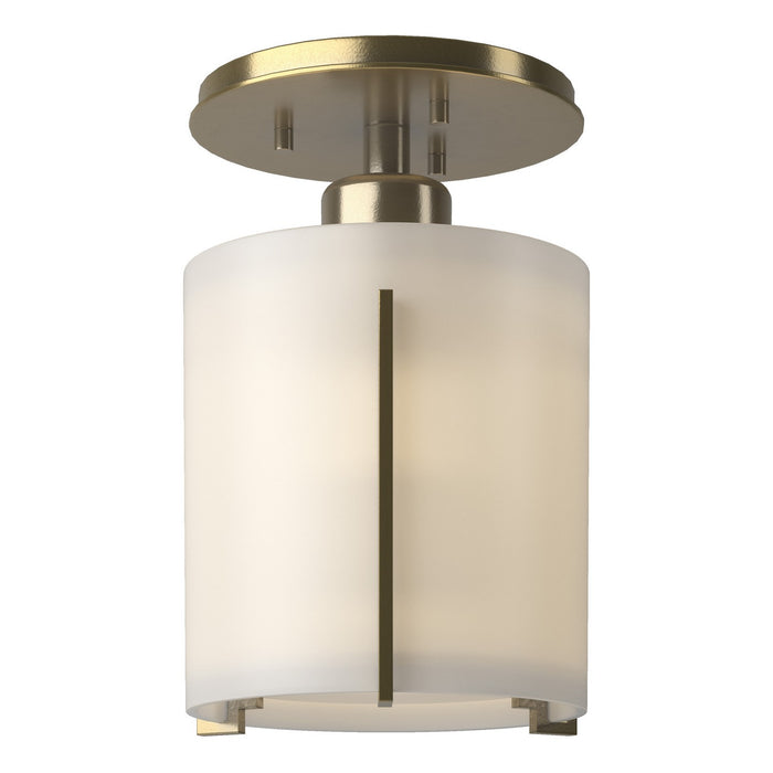 Hubbardton Forge 123775-SKT-86-GG0140 One Light Semi-Flush Mount, Modern Brass
