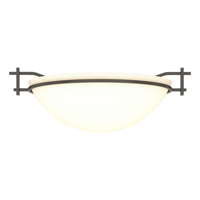 Hubbardton Forge 124251-SKT-14-GG0045 One Light Semi-Flush Mount, Oil Rubbed Bronze