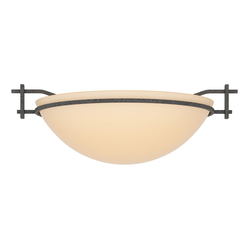 Hubbardton Forge 124251-SKT-20-SS0045 One Light Semi-Flush Mount, Natural Iron
