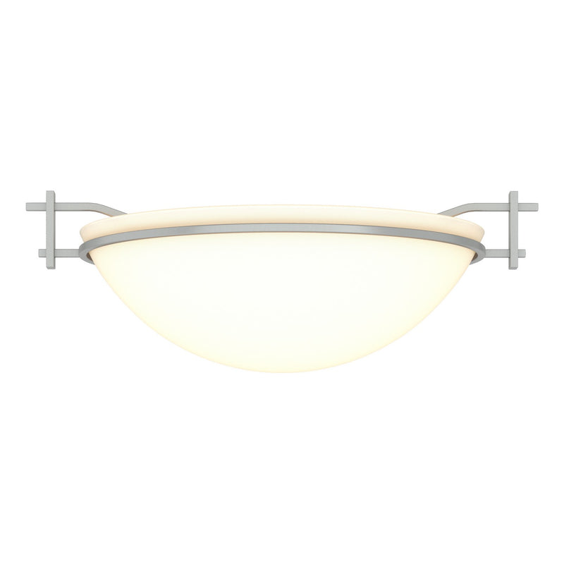 Hubbardton Forge 124251-SKT-82-GG0045 One Light Semi-Flush Mount, Vintage Platinum