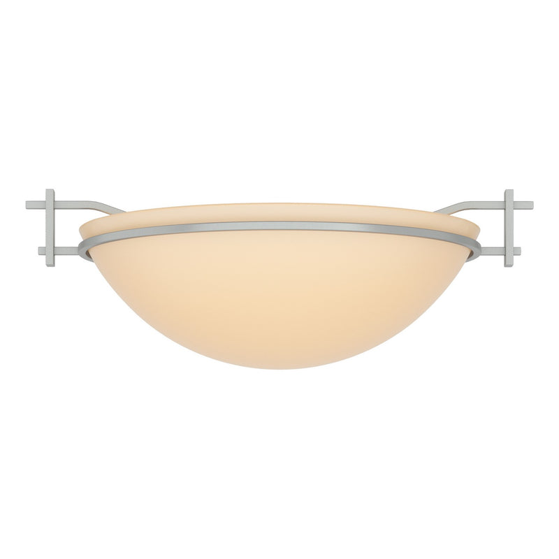 Hubbardton Forge 124251-SKT-82-SS0045 One Light Semi-Flush Mount, Vintage Platinum