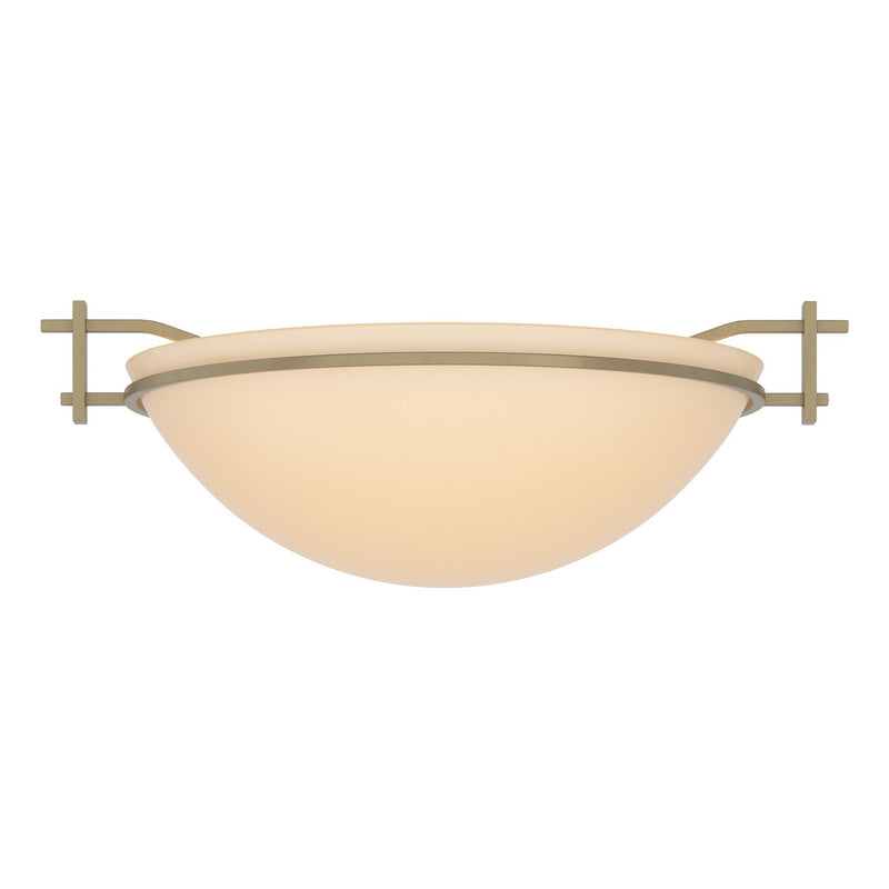 Hubbardton Forge 124251-SKT-84-SS0045 One Light Semi-Flush Mount, Soft Gold
