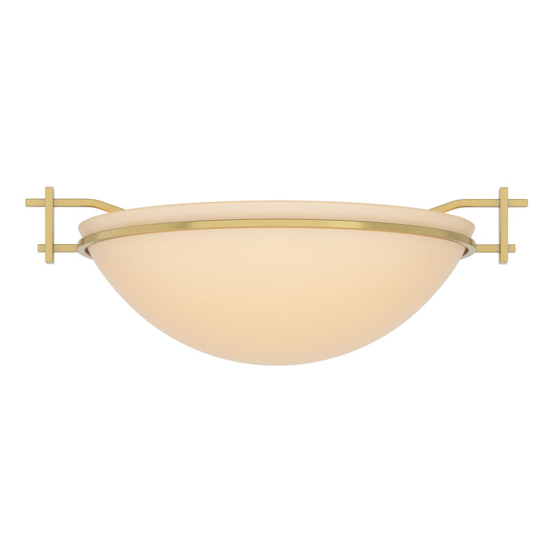Hubbardton Forge 124251-SKT-86-SS0045 One Light Semi-Flush Mount, Modern Brass