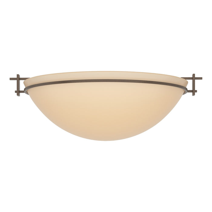Hubbardton Forge 124252-SKT-05-SS0050 Three Light Semi-Flush Mount, Bronze