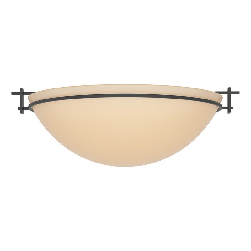 Hubbardton Forge 124252-SKT-10-SS0050 Three Light Semi-Flush Mount, Black