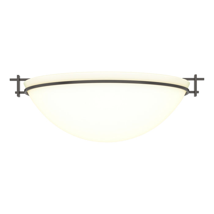 Hubbardton Forge 124252-SKT-14-GG0050 Three Light Semi Flush Mount, Oil Rubbed Bronze