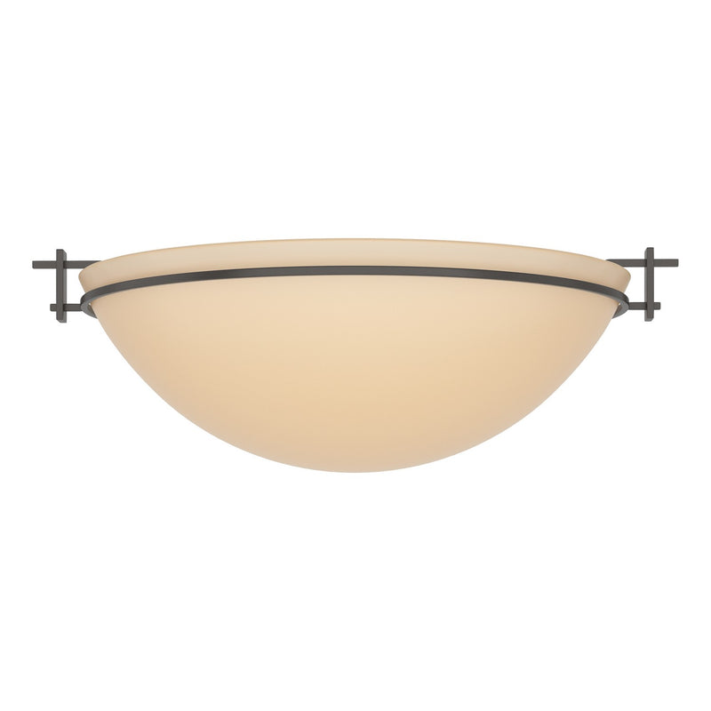 Hubbardton Forge 124252-SKT-14-SS0050 Three Light Semi Flush Mount, Oil Rubbed Bronze
