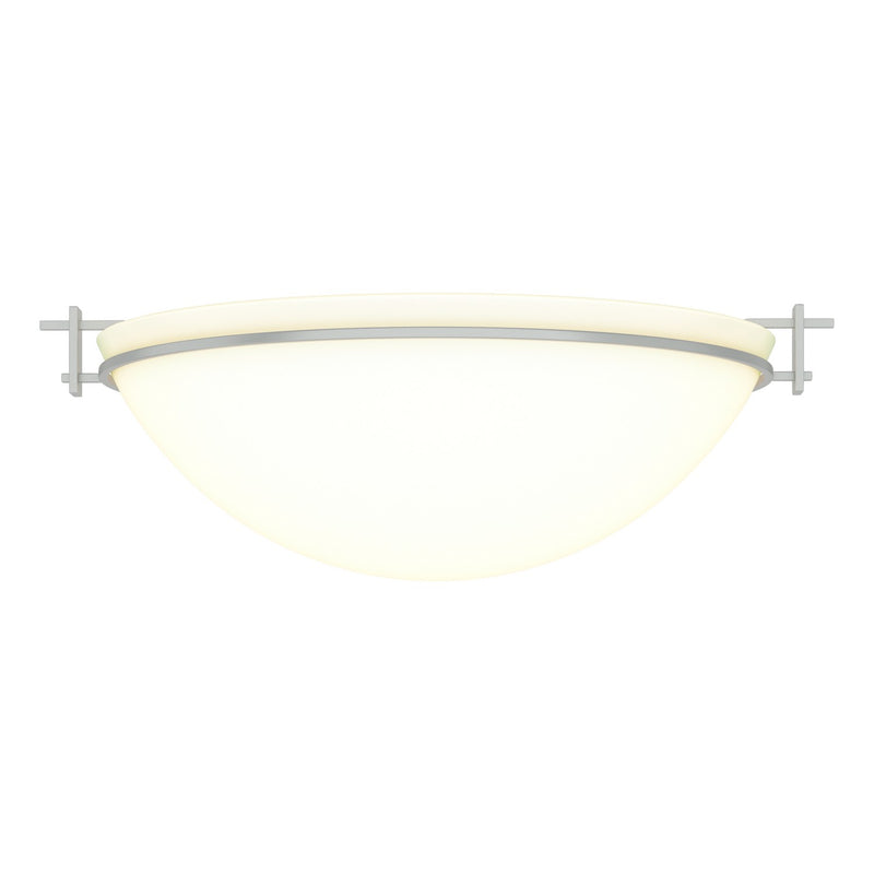 Hubbardton Forge 124252-SKT-82-GG0050 Three Light Semi-Flush Mount, Vintage Platinum