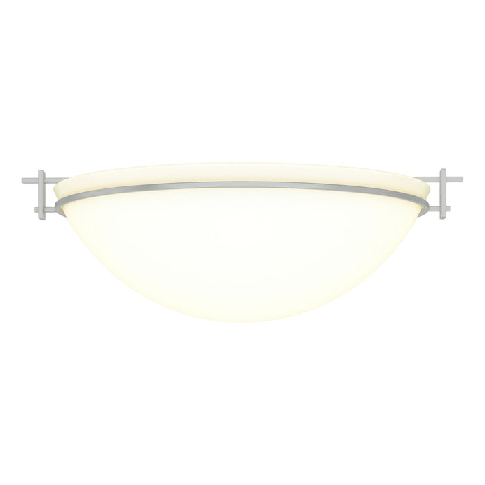 Hubbardton Forge 124252-SKT-82-GG0050 Three Light Semi-Flush Mount, Vintage Platinum