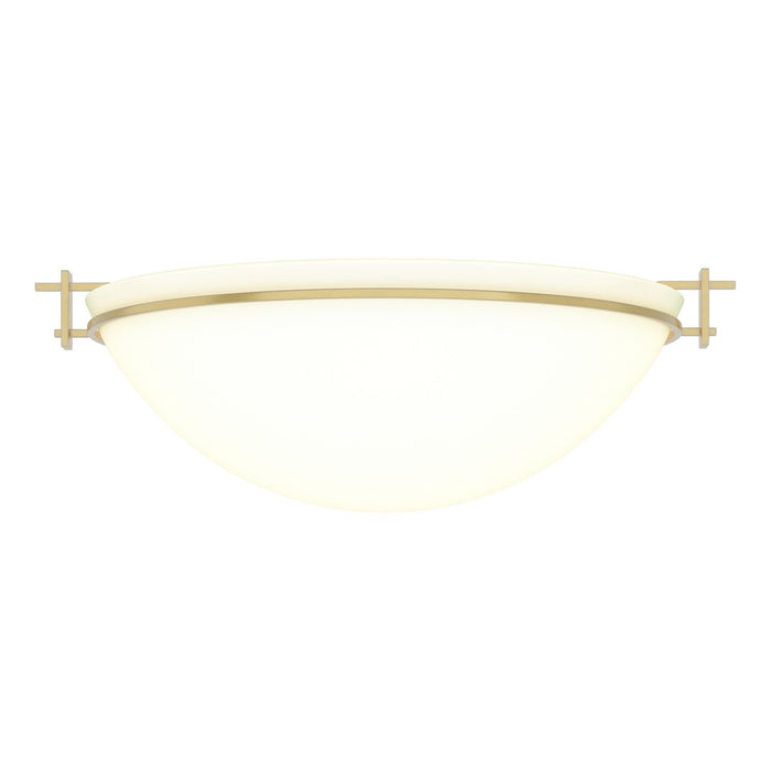 Hubbardton Forge 124252-SKT-86-GG0050 Three Light Semi Flush Mount, Modern Brass