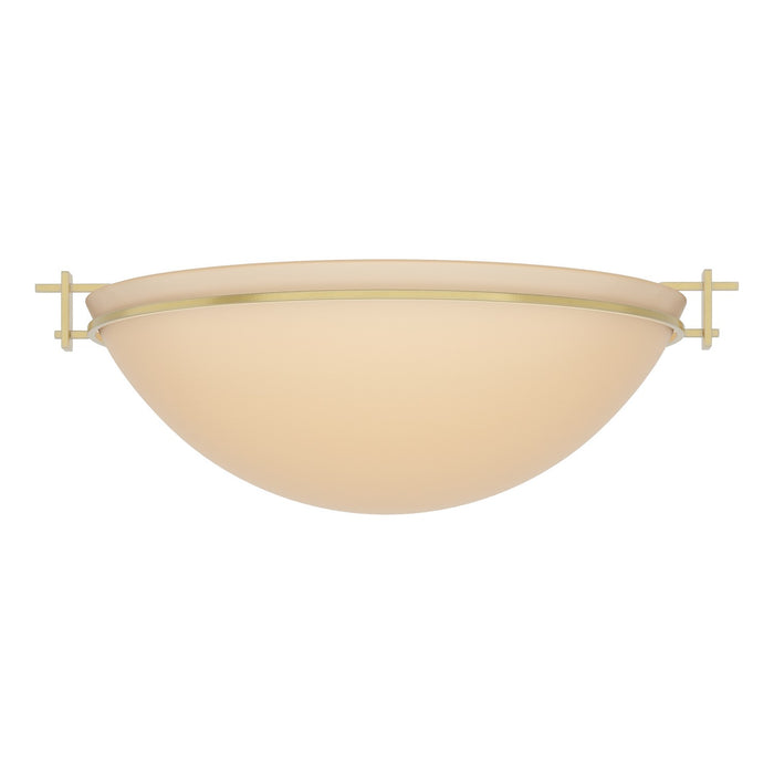 Hubbardton Forge 124252-SKT-86-SS0050 Three Light Semi Flush Mount, Modern Brass