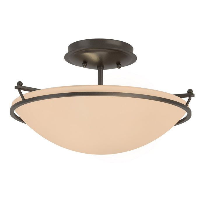 Hubbardton Forge 124302-SKT-14-SS0047 Two Light Semi-Flush Mount, Oil Rubbed Bronze