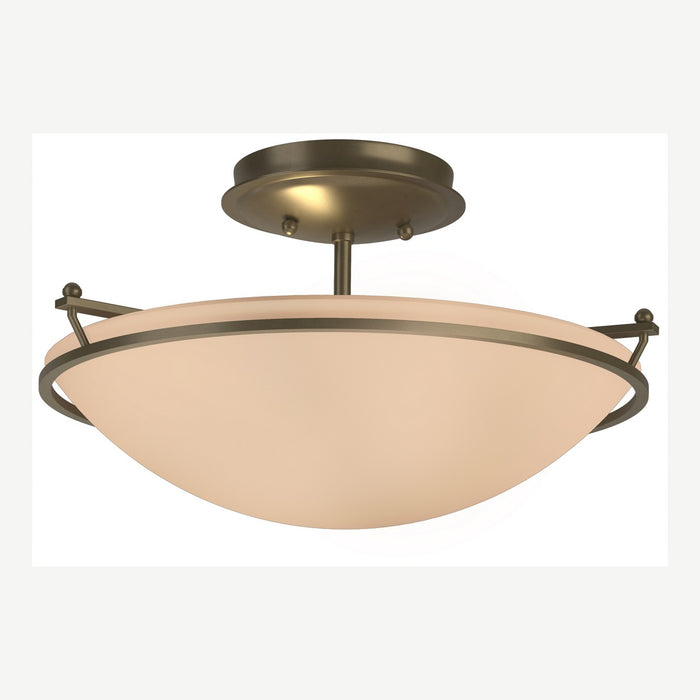 Hubbardton Forge 124302-SKT-84-SS0047 Two Light Semi-Flush Mount, Soft Gold