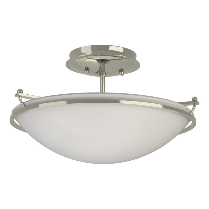 Hubbardton Forge 124302-SKT-85-GG0047 Two Light Semi-Flush Mount, Sterling