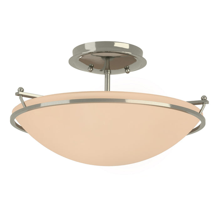 Hubbardton Forge 124302-SKT-85-SS0047 Two Light Semi-Flush Mount, Sterling