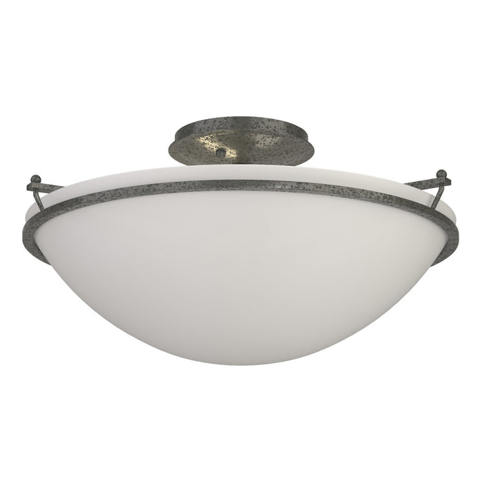 Hubbardton Forge 124304-SKT-20-GG0053 Three Light Semi-Flush Mount, Natural Iron