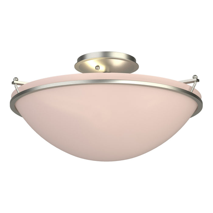 Hubbardton Forge 124304-SKT-85-SS0053 Three Light Semi-Flush Mount, Sterling