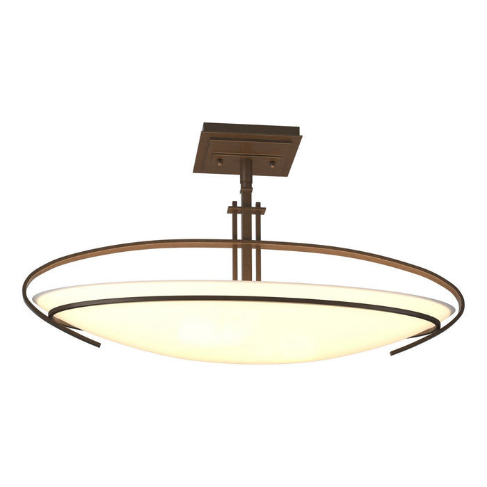Hubbardton Forge 124341-SKT-05-GG0089 Two Light Semi-Flush Mount, Bronze
