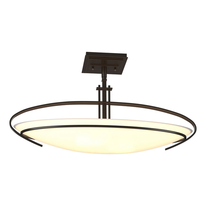 Hubbardton Forge 124341-SKT-14-GG0089 Two Light Semi-Flush Mount, Oil Rubbed Bronze