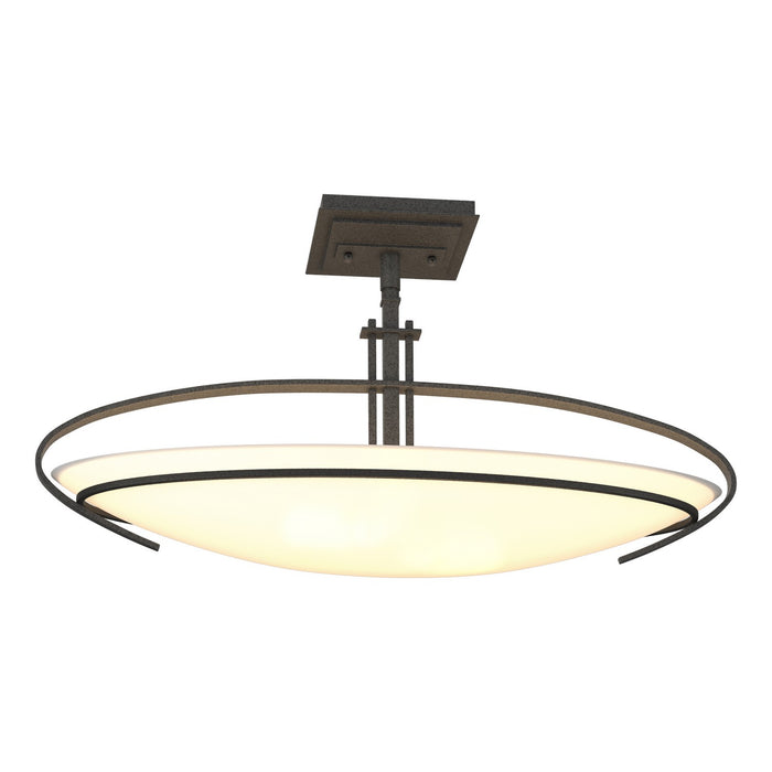 Hubbardton Forge 124341-SKT-20-GG0089 Two Light Semi-Flush Mount, Natural Iron