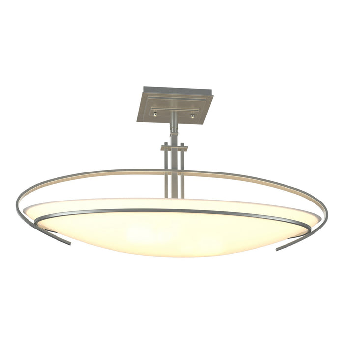 Hubbardton Forge 124341-SKT-82-GG0089 Two Light Semi-Flush Mount, Vintage Platinum