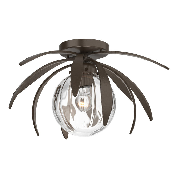 Hubbardton Forge 124350-SKT-05-LL0631 One Light Semi-Flush Mount, Bronze