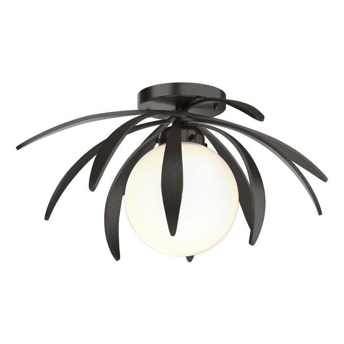 Hubbardton Forge 124350-SKT-14-GG0631 One Light Flush Mount, Oil Rubbed Bronze