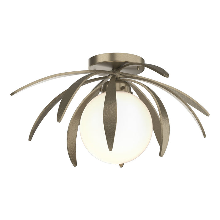 Hubbardton Forge 124350-SKT-84-GG0631 One Light Semi-Flush Mount, Soft Gold