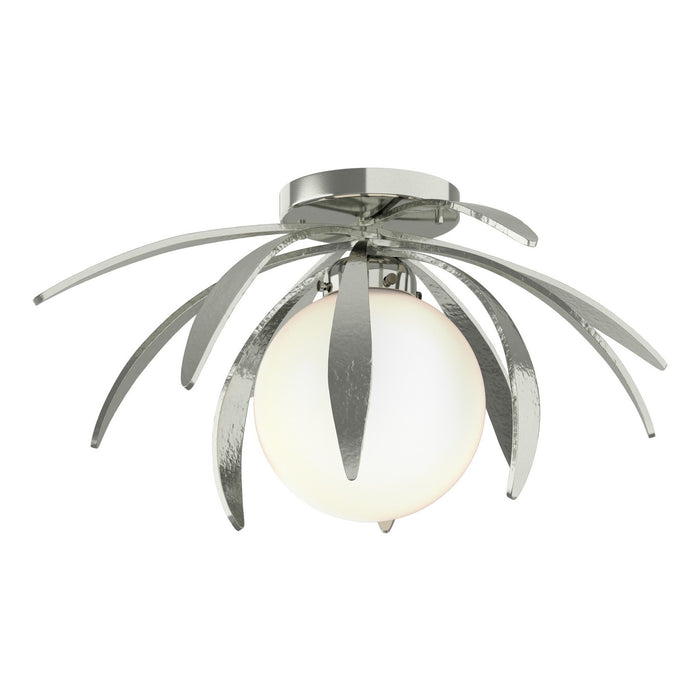 Hubbardton Forge 124350-SKT-85-GG0631 One Light Semi-Flush Mount, Sterling