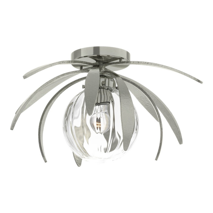 Hubbardton Forge 124350-SKT-85-LL0631 One Light Semi-Flush Mount, Sterling