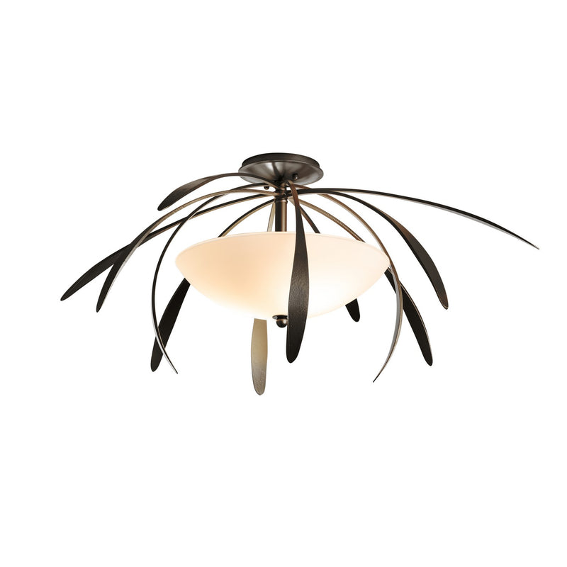 Hubbardton Forge 124352-SKT-14-GG0048 Two Light Semi-Flush Mount, Oil Rubbed Bronze