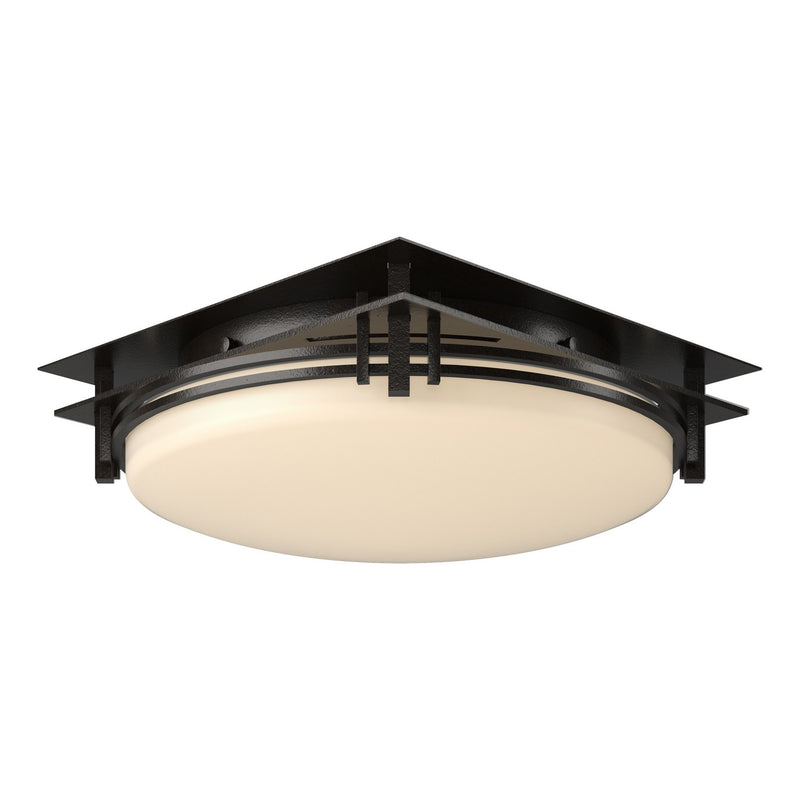 Hubbardton Forge 124394-SKT-14-GG0097 Two Light Semi-Flush Mount, Oil Rubbed Bronze