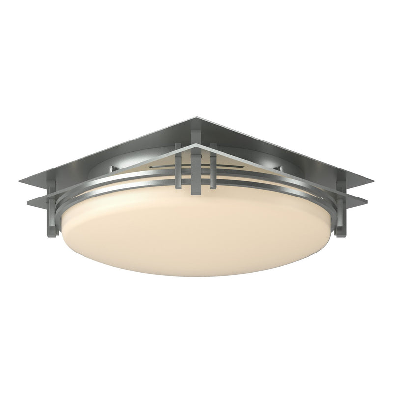 Hubbardton Forge 124394-SKT-82-GG0097 Two Light Semi-Flush Mount, Vintage Platinum