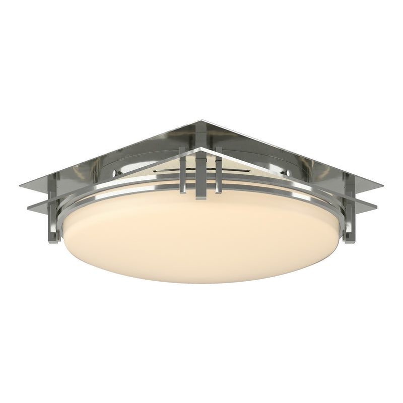Hubbardton Forge 124394-SKT-85-GG0097 Two Light Semi-Flush Mount, Sterling