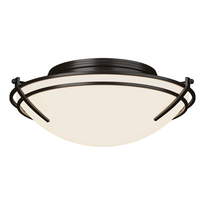 Hubbardton Forge 124402-SKT-14-GG0098 Two Light Flush Mount, Oil Rubbed Bronze