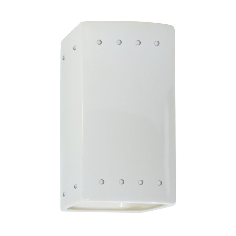 Justice Designs CER-0925W-WHT Lantern, Gloss White