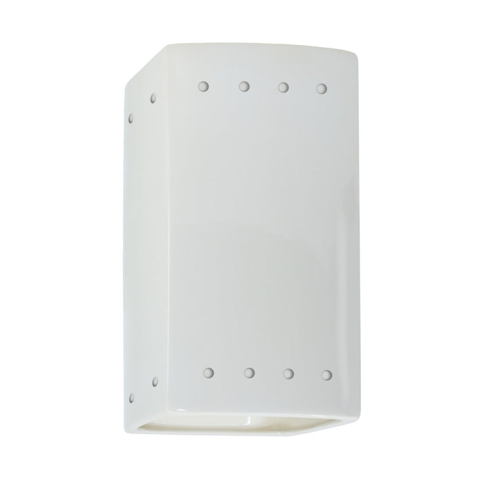 Justice Designs CER-0925W-WHT Lantern, Gloss White