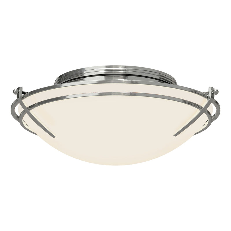 Hubbardton Forge 124402-SKT-85-GG0098 Two Light Flush Mount, Sterling