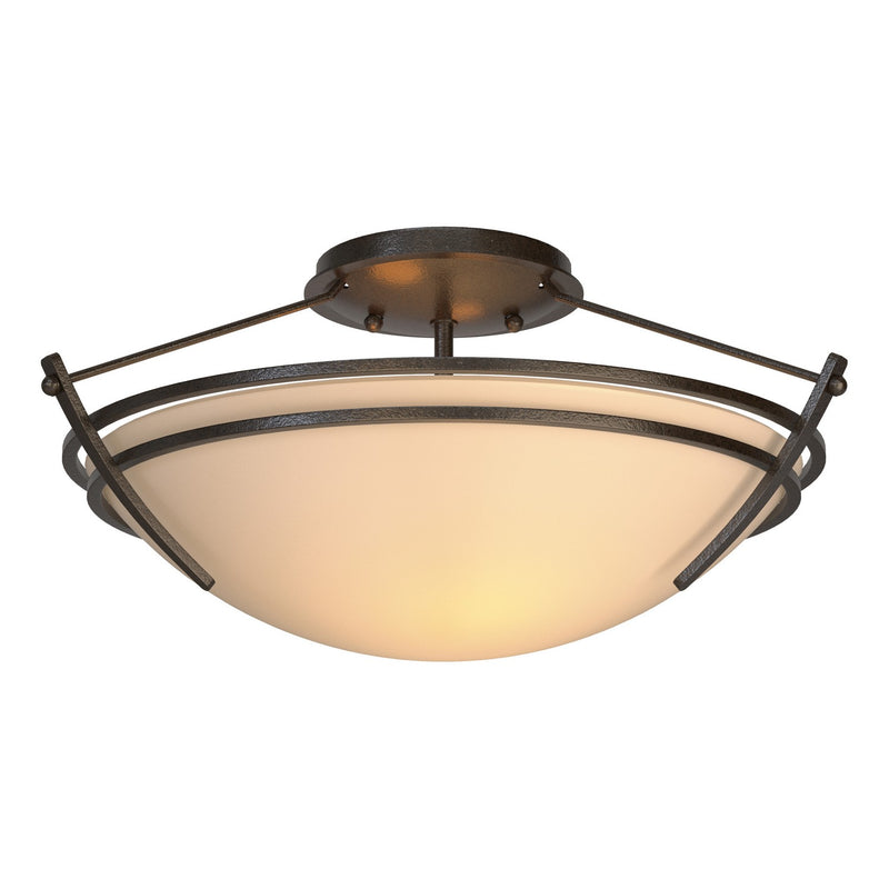 Hubbardton Forge 124412-SKT-14-SS0047 Two Light Semi-Flush Mount, Oil Rubbed Bronze