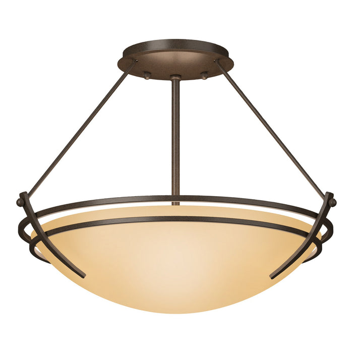 Hubbardton Forge 124422-SKT-05-SS0047 Two Light Semi-Flush Mount, Bronze