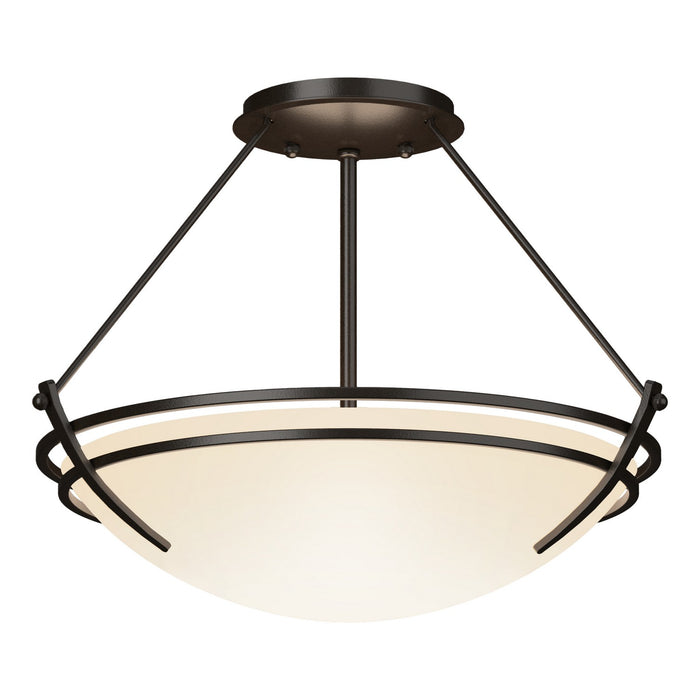 Hubbardton Forge 124422-SKT-14-GG0047 Two Light Semi-Flush Mount, Oil Rubbed Bronze