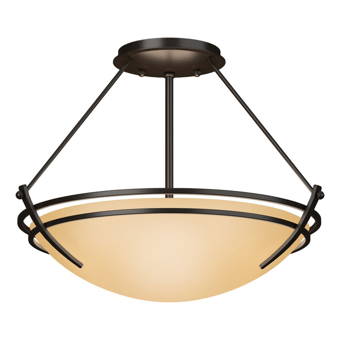 Hubbardton Forge 124422-SKT-14-SS0047 Two Light Semi-Flush Mount, Oil Rubbed Bronze