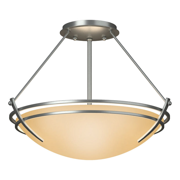 Hubbardton Forge 124422-SKT-82-SS0047 Two Light Semi-Flush Mount, Vintage Platinum