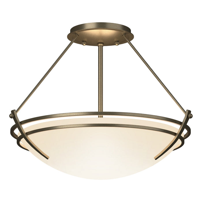Hubbardton Forge 124422-SKT-84-GG0047 Two Light Semi-Flush Mount, Soft Gold