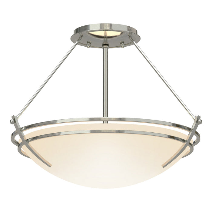 Hubbardton Forge 124422-SKT-85-GG0047 Two Light Semi-Flush Mount, Sterling