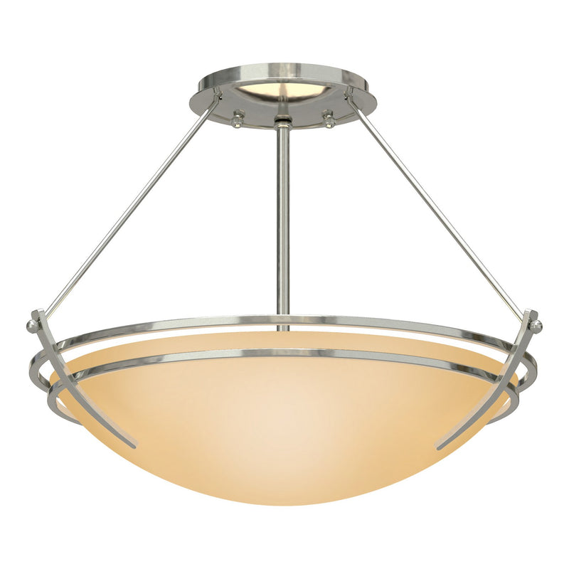 Hubbardton Forge 124422-SKT-85-SS0047 Two Light Semi-Flush Mount, Sterling