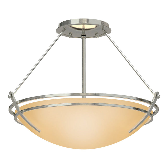 Hubbardton Forge 124422-SKT-85-SS0047 Two Light Semi-Flush Mount, Sterling