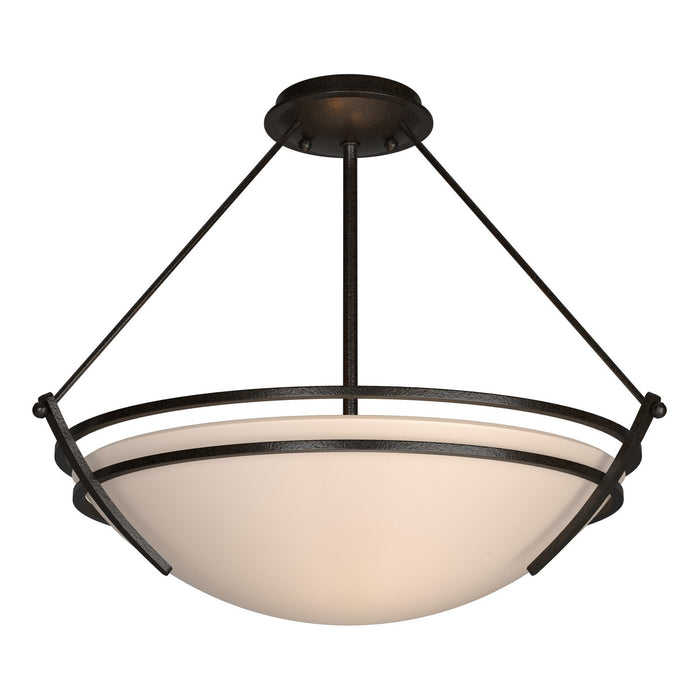 Hubbardton Forge 124432-SKT-14-SS0020 Three Light Semi Flush Mount, Oil Rubbed Bronze