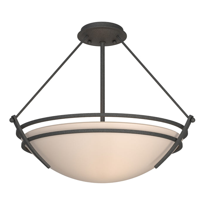 Hubbardton Forge 124432-SKT-20-SS0020 Three Light Semi-Flush Mount, Natural Iron